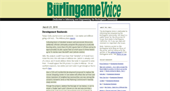 Desktop Screenshot of burlingamevoice.com